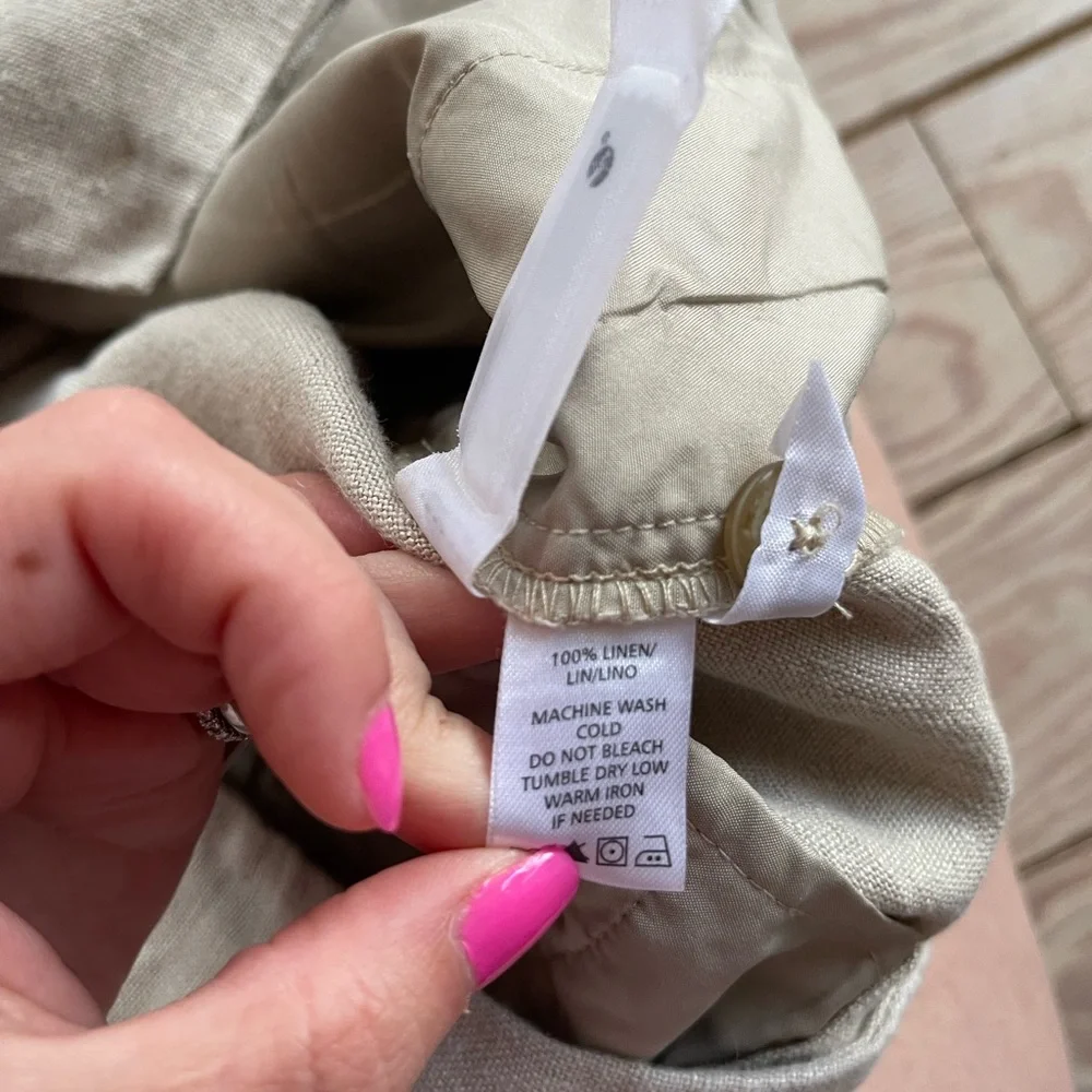 Loft Marisa pant 100% linen size 4 - Picture 3 of 4